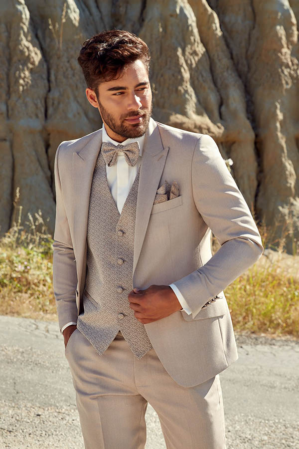 Costume beige bohème chic