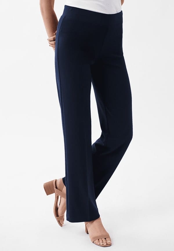 Photo pantalon droit bleu marine
