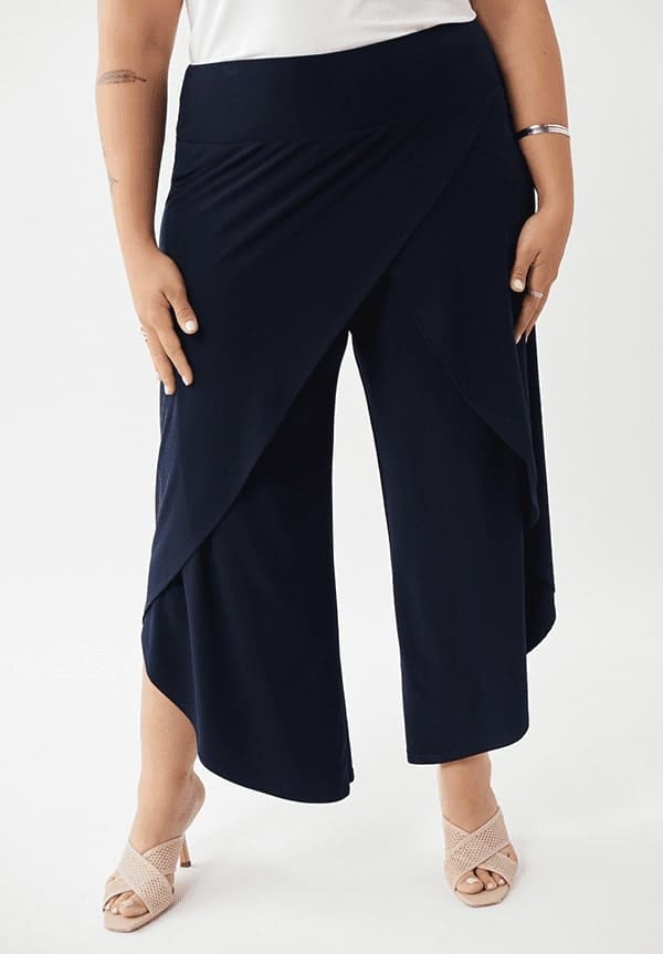Photo pantalon style jupe culotte