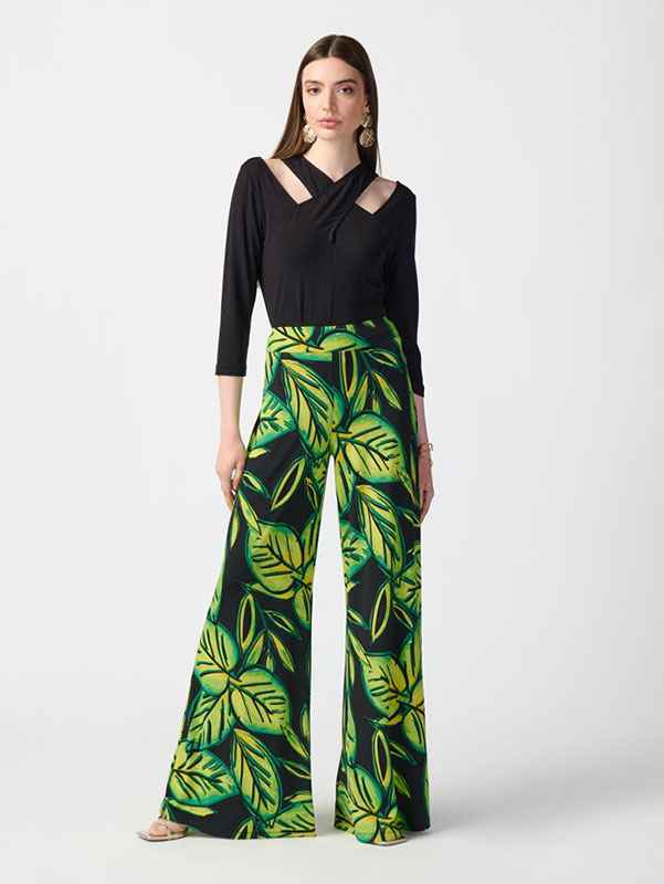 Pantalon imprimé vert