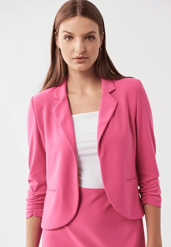 Photo veste courte rose